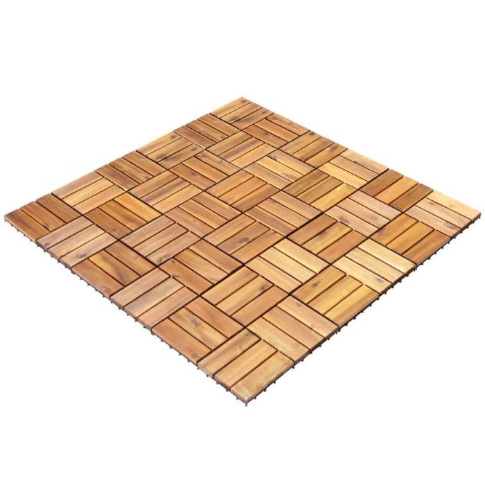 Rinkinys iš 27 terasos plytelių 31,5x31,5x2,5cm., rudos spalvos