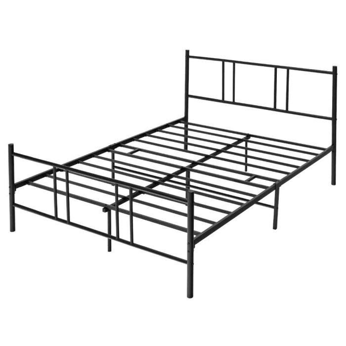 Dvigulės lovos rėmas 209x164x101cm., juodos spalvos