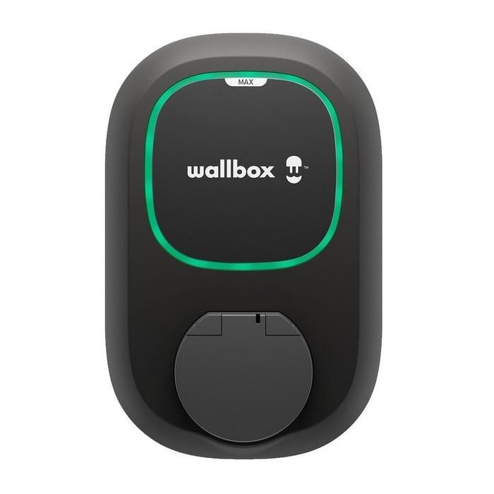 Elektromobilio įkrovimo stotelė Wallbox Pulsar MAX Socket, 22 kW, Juoda
