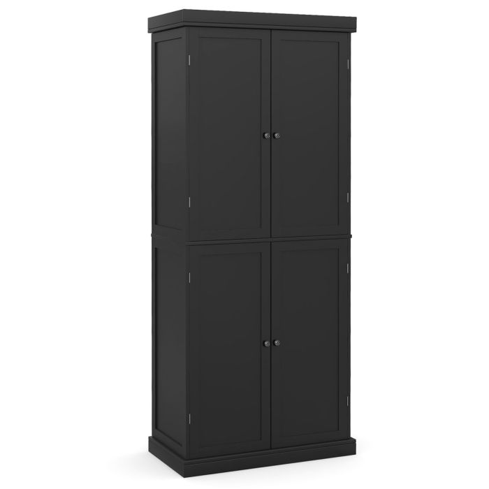Spintelė 76x40x184,5cm., juodos spalvos