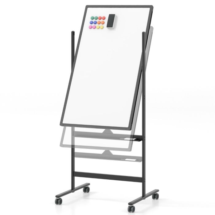 Магнитная доска 68x56x183,5см, белого/чёрного цвета