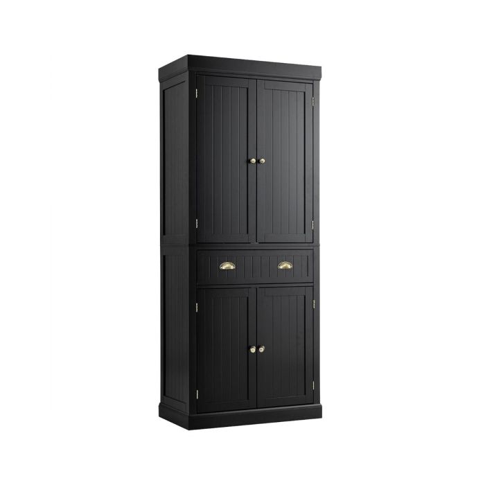 Spintelė 76x40x183,5cm., juodos spalvos