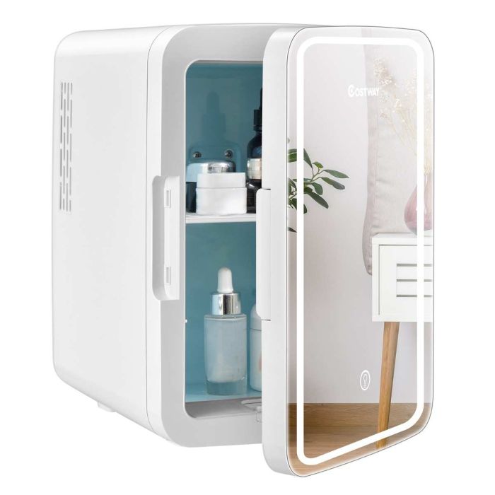 Мини портативный холодильник 23x28x34см, белого цвета