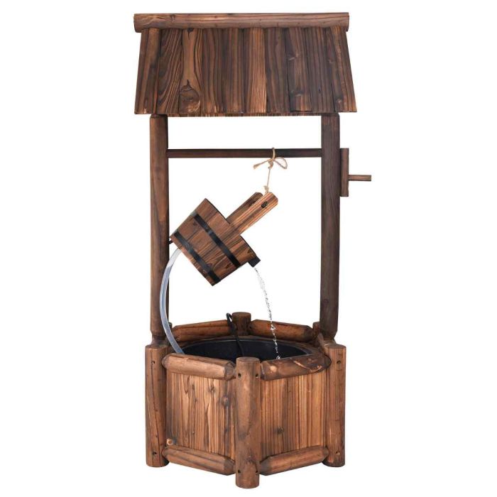 Sodo fontanas 58,5x51x117cm., rudos spalvos