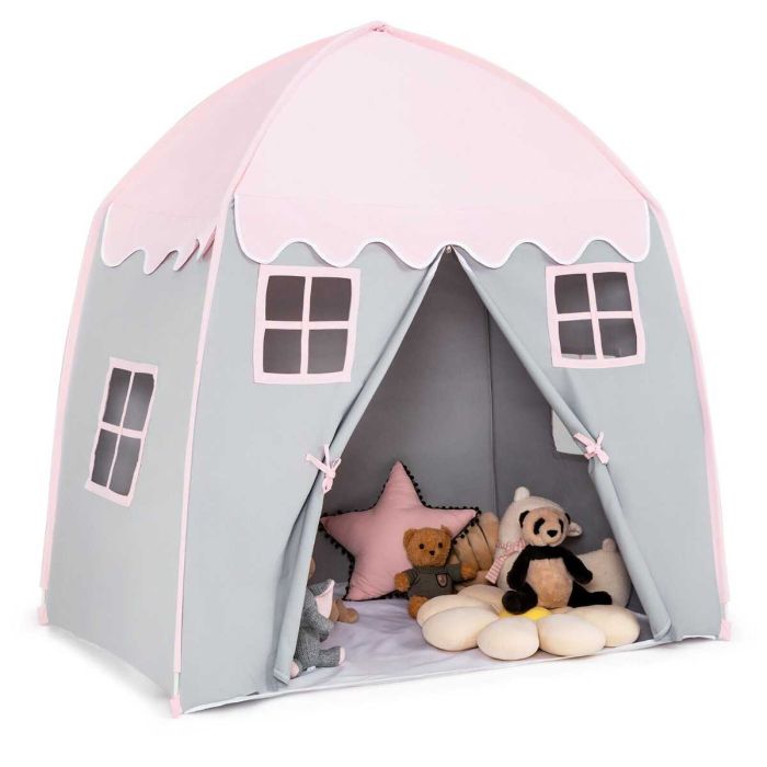 Игровая палатка 143x100x155см, розовый/серый цвет