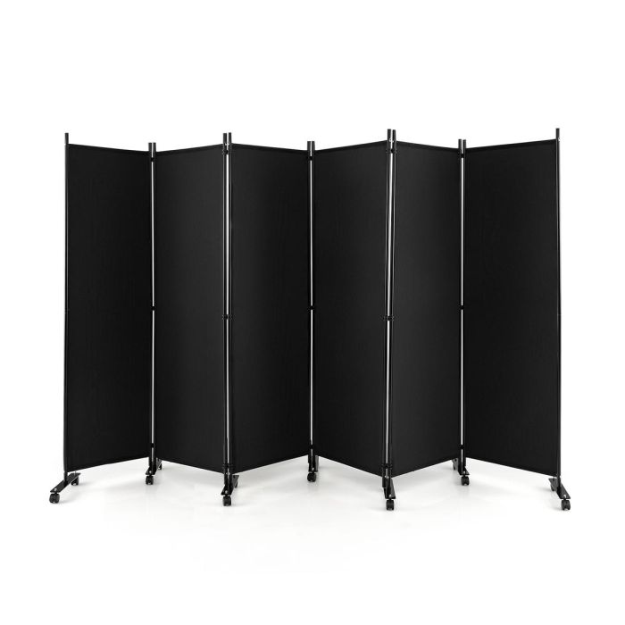 Širma 334,5x30x172cm., juodos spalvos