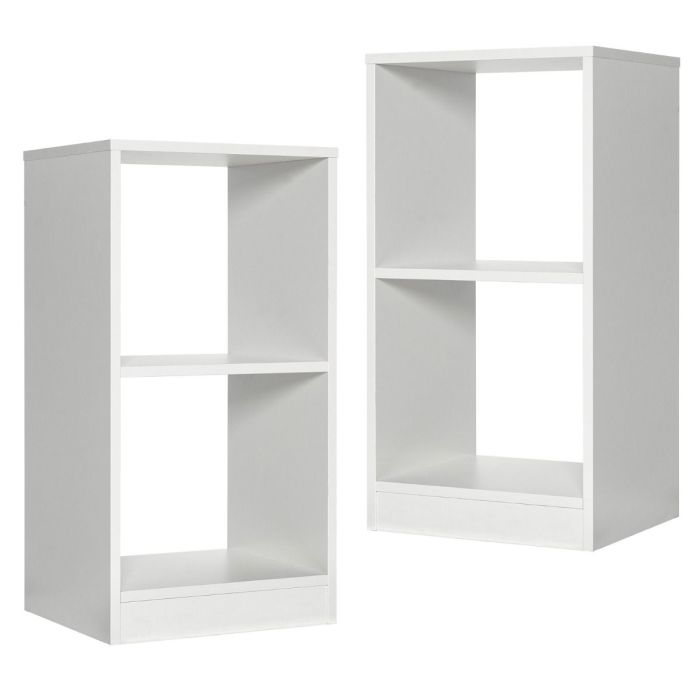Набор из 2 полок 38x33x72,5см, белого цвета