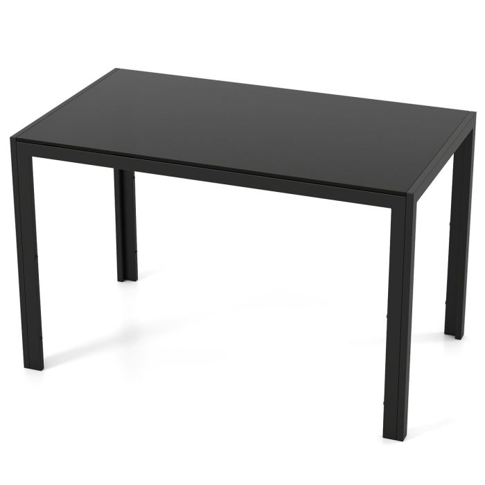 Valgomojo stalas 120x70x75cm., juodos spalvos
