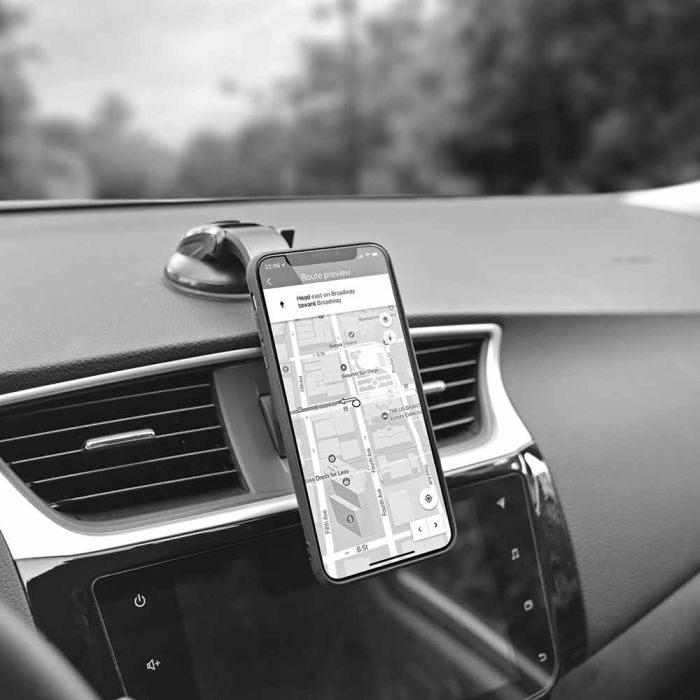 Automobilinis telefono laikiklis ColorWay Dashboard-2, magnetinis, Pilkas
