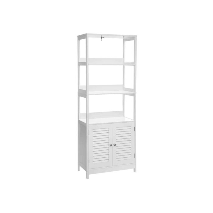 Шкафчик для ванной 60 x 32,5 x 154 см, матовый белый