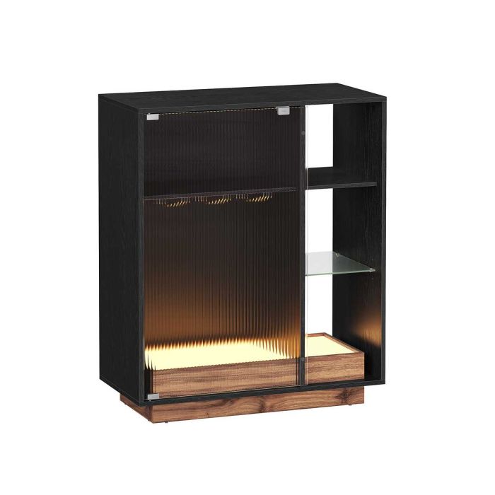 Bufetas 42x88x105cm., juodos/rudos spalvos