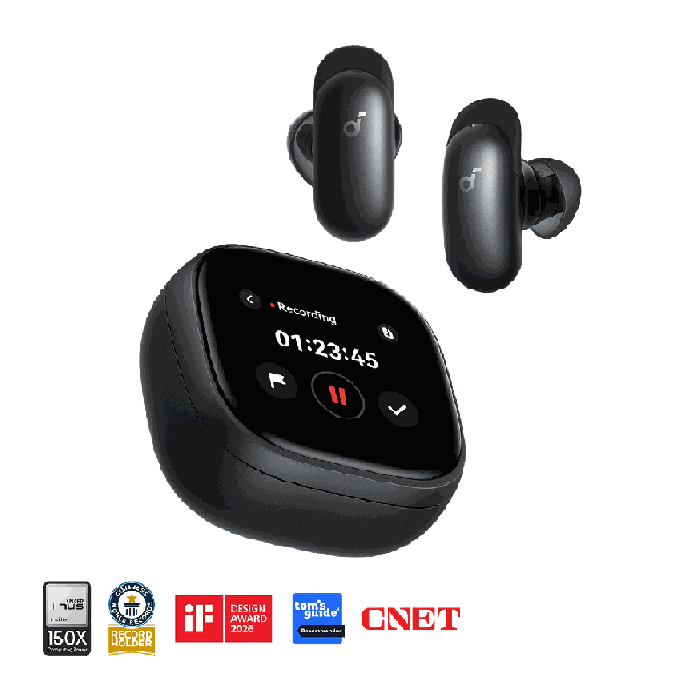 Belaidės ausinės Anker Soundcore Liberty 5 Pro Max, Juodos