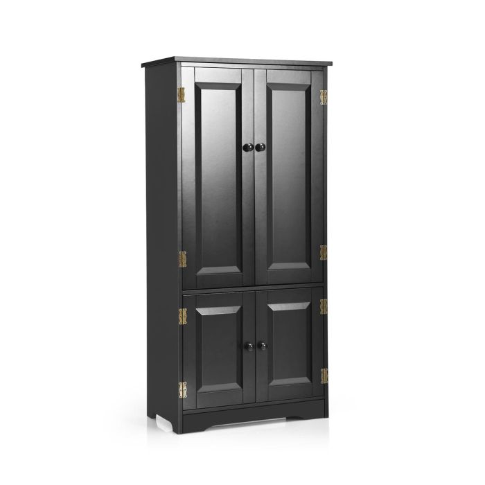 Virtuvės spintelė 59x32x123cm., juodos spalvos