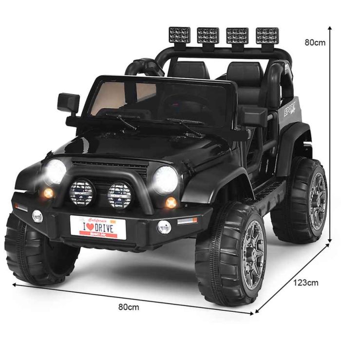 Детский электромобиль 123x80x80см, черного цвета