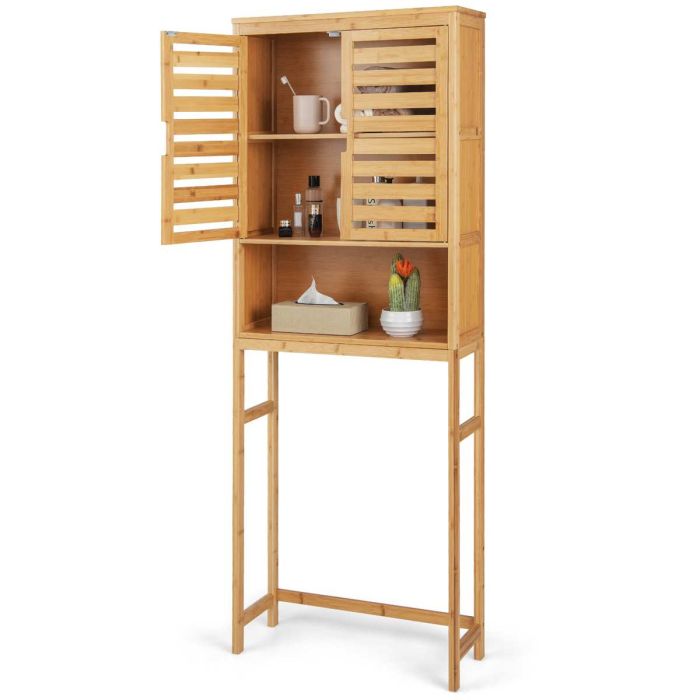 Шкаф для ванной 62x23x170см, светло-коричневого цвета