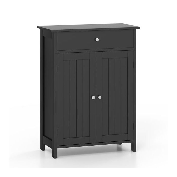 Тумба для ванной 60x30x80см, черного цвета