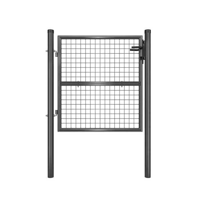 Sodo tvoros varteliai 106x6x145cm., tamsiai pilkos spalvos