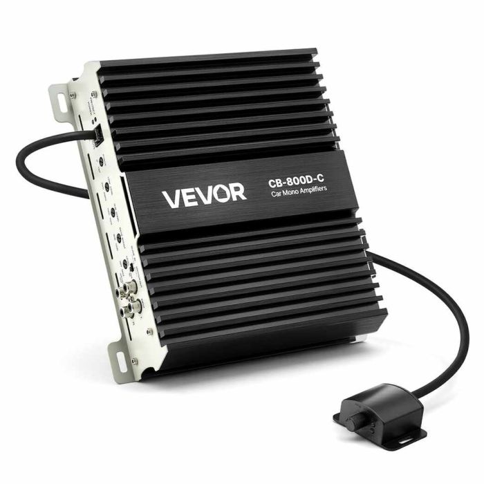 Автомобильный моноблок VEVOR CB-800D-C, 800 Вт, 1 канал, 1/2/4 Ω, 213 × 225,5 × 59 мм
