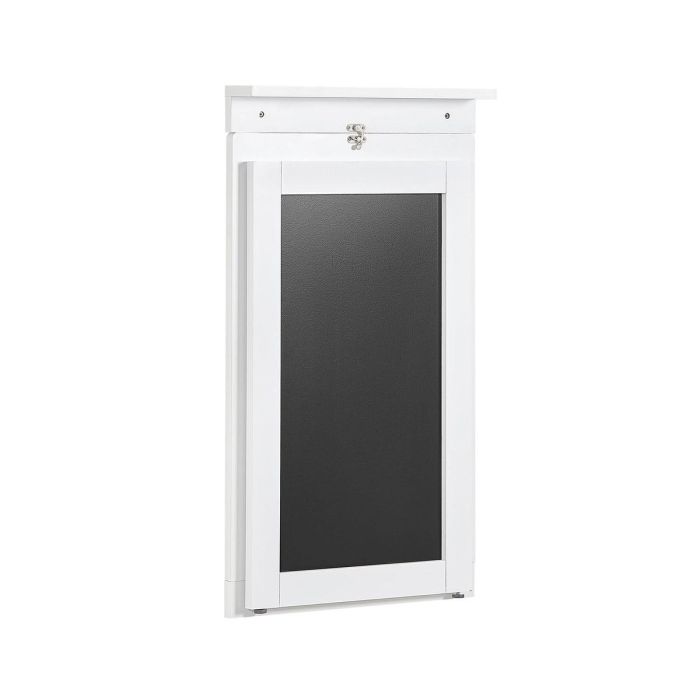 Sieninis baro stalas 50x75x76cm., baltos/juodos spalvos
