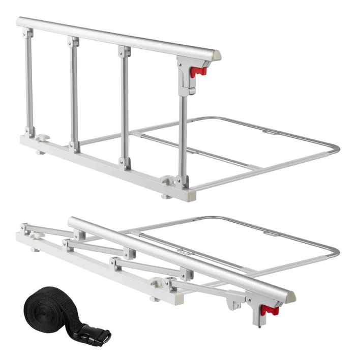 Reguliuojamas metalinis lovos turėklas 97 cm su tvirtinimu