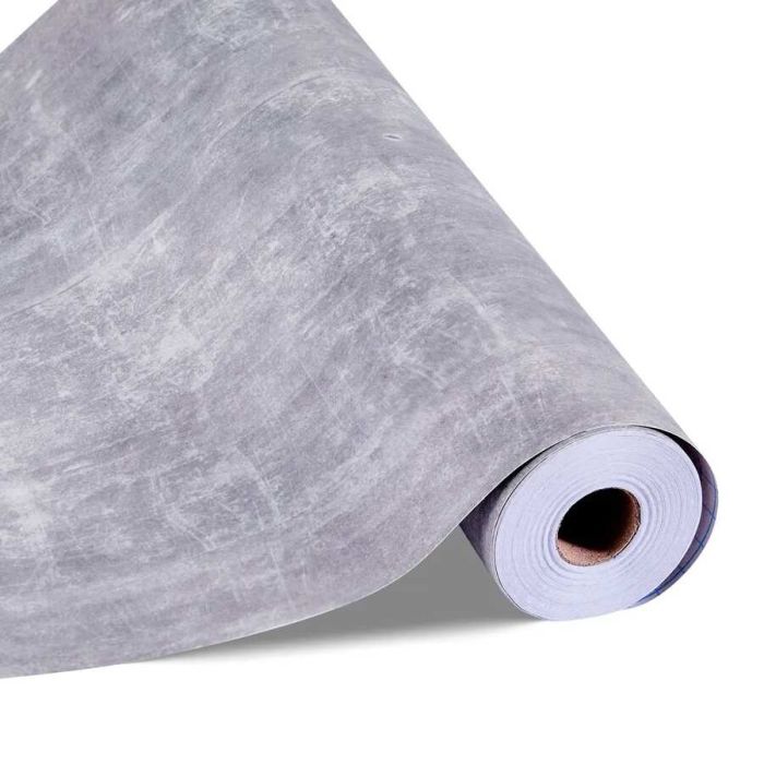 Nulupami ir klijuojami viniliniai tapetai, 40 cm x 15 m, vandeniui atsparūs, tamsiai pilki