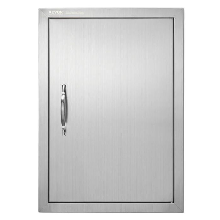 Nerūdijančio plieno viengubos įleidžiamos grilio durelės 457x610 mm