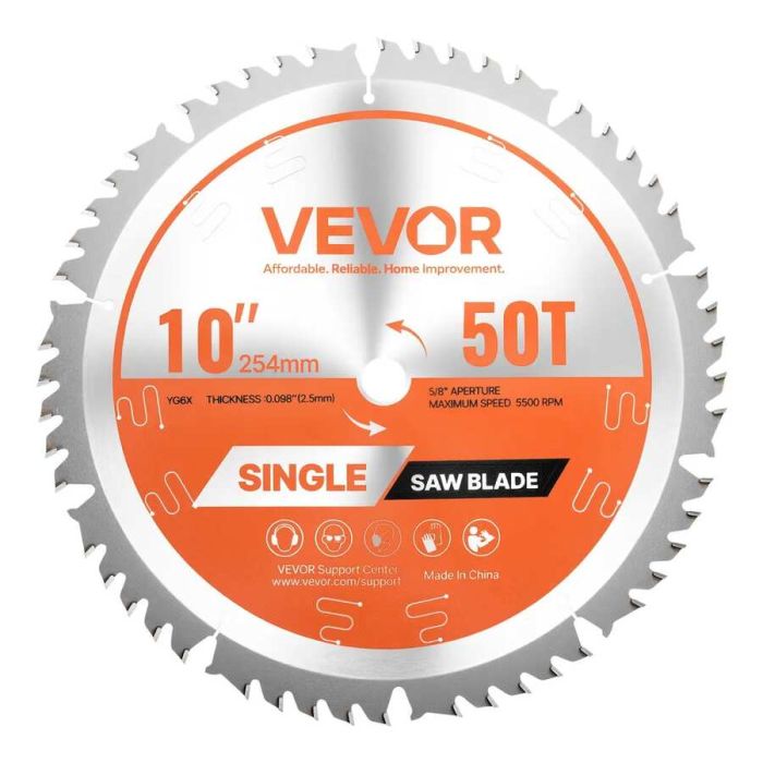 Diskinio pjūklo diskas, 254 mm, 50 dantų, medienos pjovimui