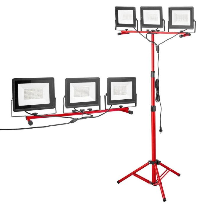 LED darbo žibintas su trikojo stovu, 21000 liumenų, IP65