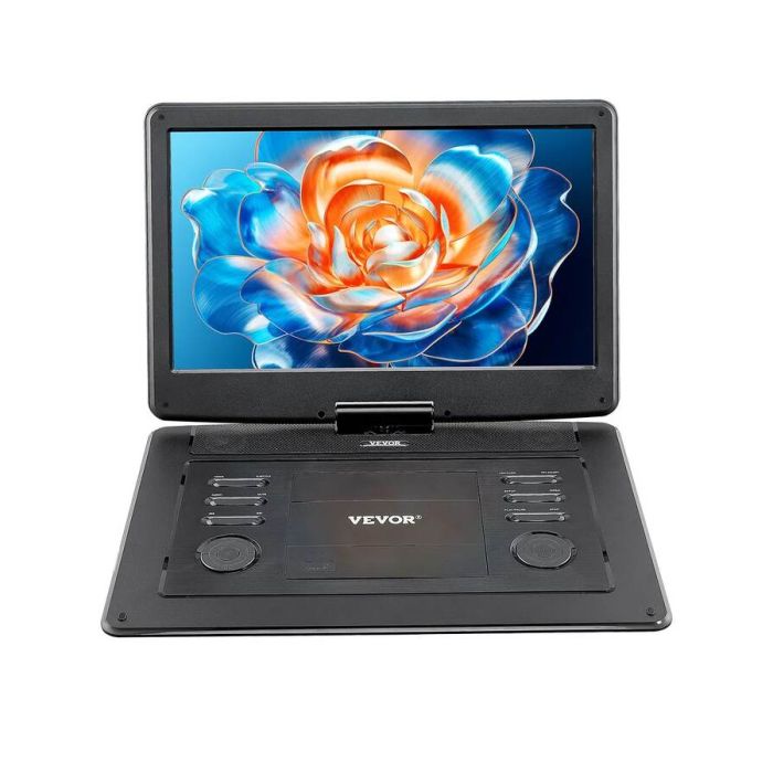 Nešiojamas DVD grotuvas, 15,6 colio HD ekranas, įkraunama baterija, USB, SD, TV jungtys
