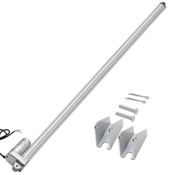 12 V linijinė pavara 1016 mm eigos, IP65, 3000 N, 5 mm/s