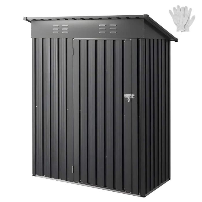 Metalinis sodo sandėliukas su rakinamomis durimis, 1533x876x1815 mm