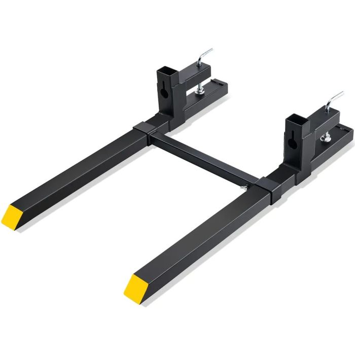Padėklų šakės traktoriui, 907,2 kg, 109,2 cm, su spaustuvais ir stabilizatoriumi