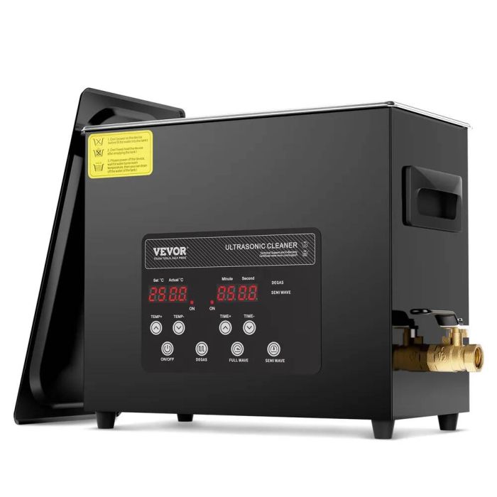 Ultragarsinis valiklis 6 L, 180 W, 40 kHz su šildytuvu ir laikmačiu