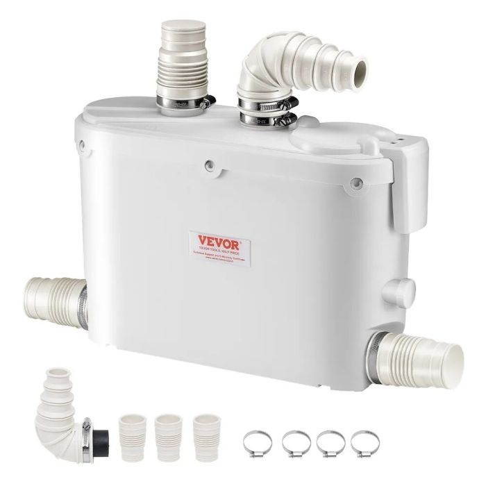 Smulkintuvas siurblys 500W, 110 l/min, 8 m aukščio, nuotekų šalinimo įrenginys