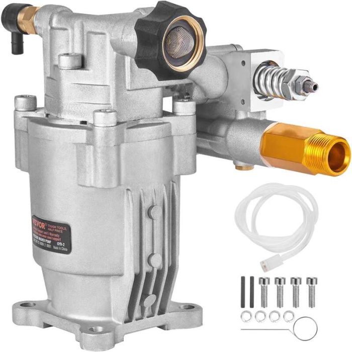 Насос для мойки высокого давления, вал 19 мм, 3400 PSI, 2,5 GPM, сменный, совместим с Honda, Simpson, RYOBI, Briggs & Stratton, Subaru, Craftsman.