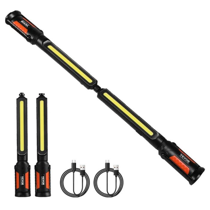 Įkraunamas magnetinis LED darbinis žibintas 1450LM, 4400mAh, belaidis