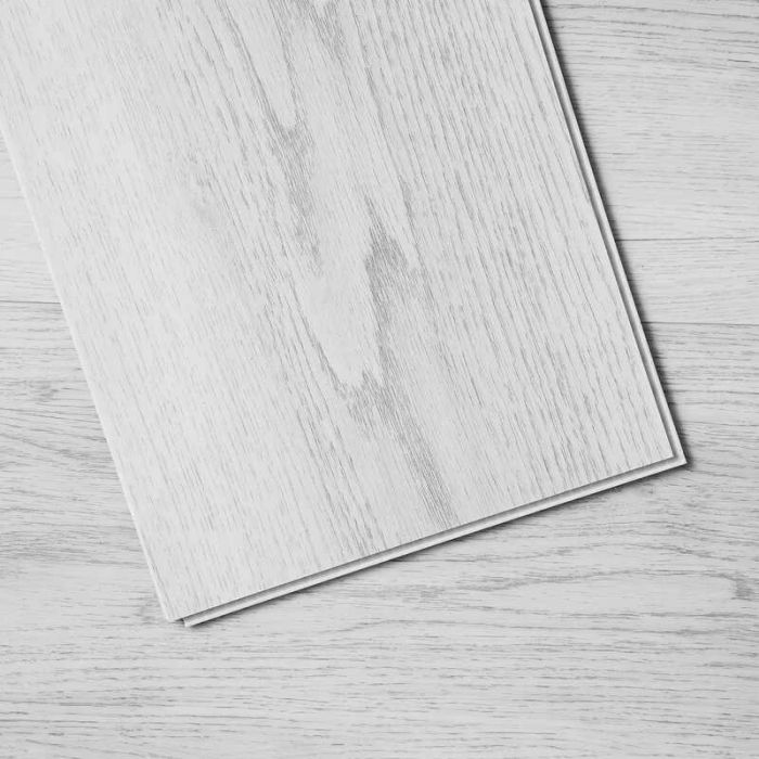 Vinilo grindų plytelės 1220x185 mm, 5,5 mm storio, šviesiai pilkos, 10 vnt