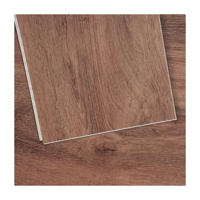 Vinilo grindų plytelės, 1220x185 mm, tamsiai rudos medienos raštas, 5,5 mm storio, 10 vnt.