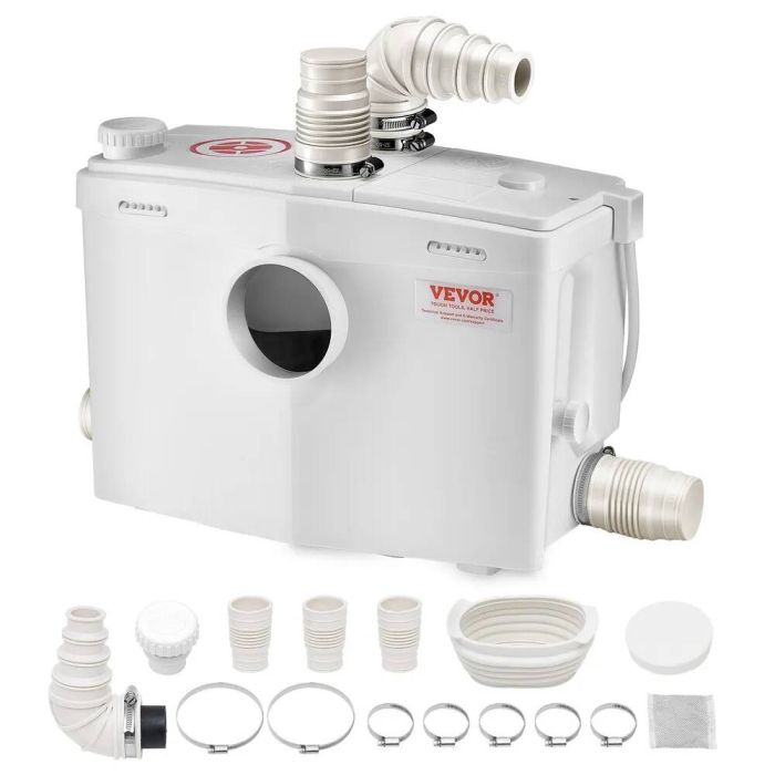 Smulkintuvas–siurblys 1200W, 180 l/min, nuotekų šalinimo įrenginys