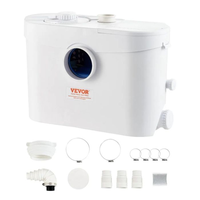 Smulkinamasis nuotekų siurblys, 700 W, 9600 l/h, 10 m slėgis, 3 įleidimo angos