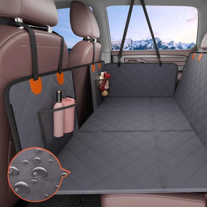 Выдвижное заднее сиденье с сетчатым окошком и карманом, 140x75 см, 180 кг.
