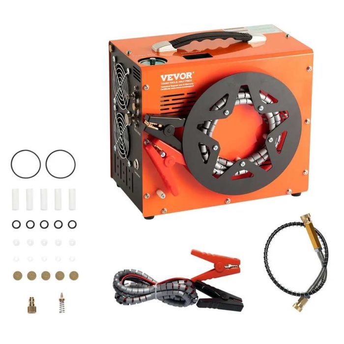 PCP oro kompresorius 4500PSI 30MPa nešiojamas su maitinimo keitikliu