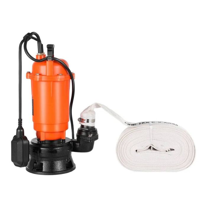 1500 W ketaus panardinamas nuotekų siurblys, 21000 l/val., automatinis plūdės jungiklis
