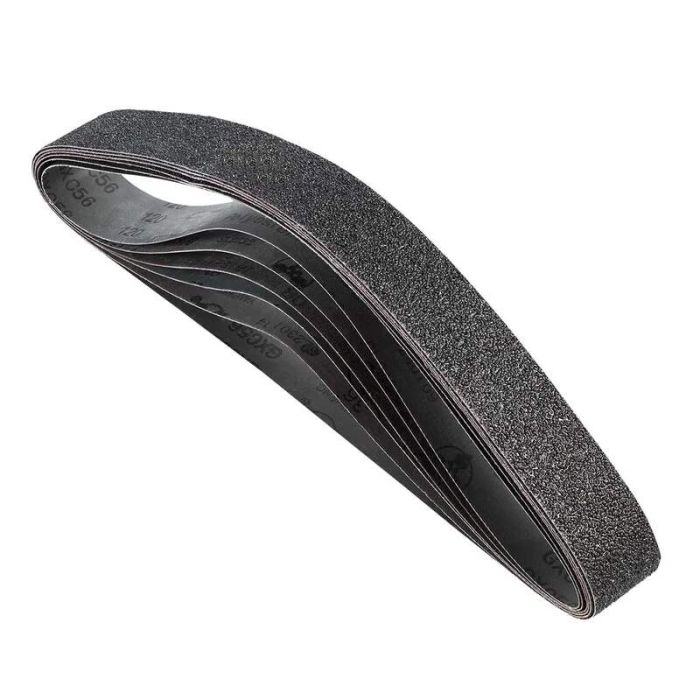 Šlifavimo juostos 50x1066 mm, silikoninis karbidas, 6 vnt., įvairus grūdėtumas