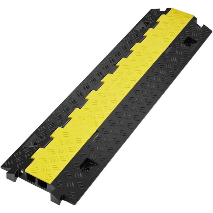 Kabelių apsauginė rampa 2 kanalų, 91,8x25x4,3 cm, TPU dangtis