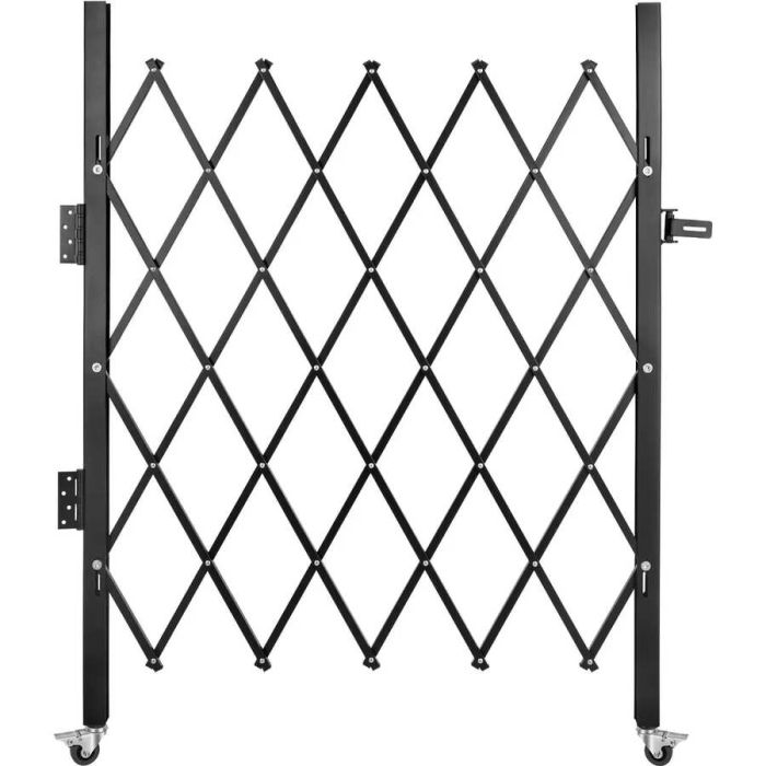 Sulankstomi plieniniai apsauginiai vartai 94 × 122 cm su spyna