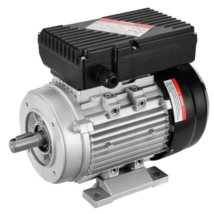 0,75 kW vienfazis elektros variklis 2850 aps./min., AC 220–240 V, 80 B34 rėmas, 19 mm velenas, žemės ūkio technikai