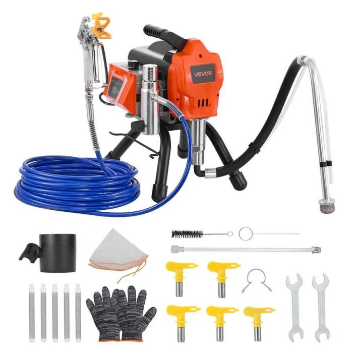 Stovinis beoris dažų purkštuvas 1500W, 3300 PSI, elektrinis dažų purškimo aparatas