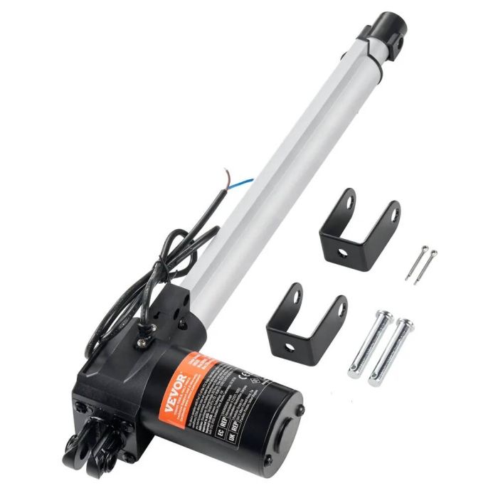 Linijinis pavaros mechanizmas 12V, 300 mm, 6000N, IP44