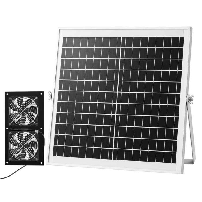 Ventiliatorius VEVOR 15W-XC12025X12Z, 2 ventiliatoriai, 390 × 95 × 370 mm